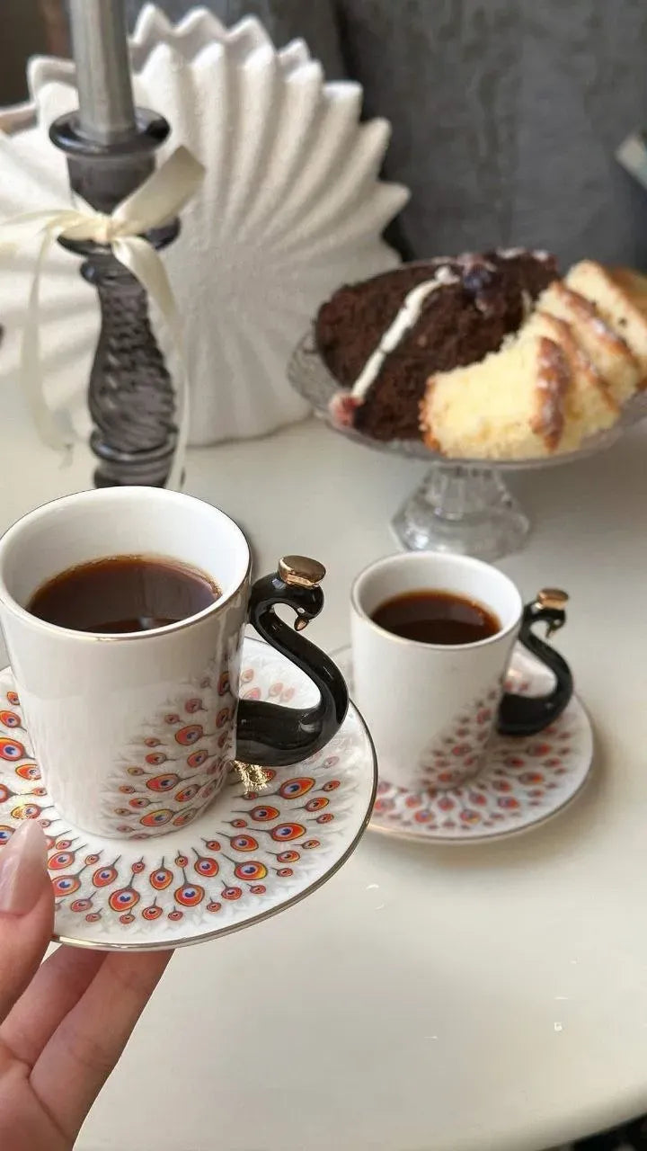 Peacock Coffee Set