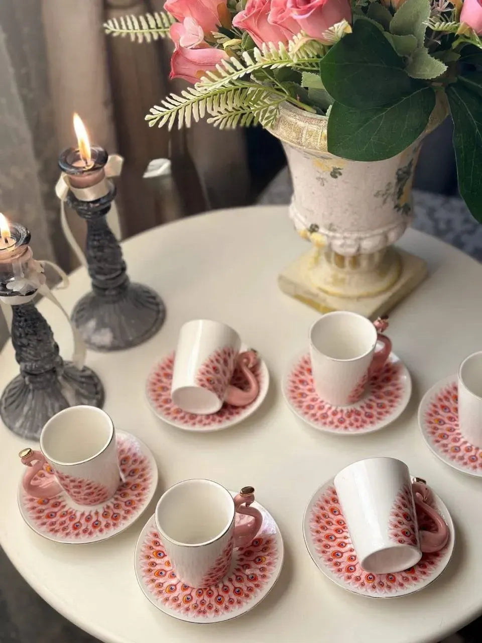 Peacock Coffee Set