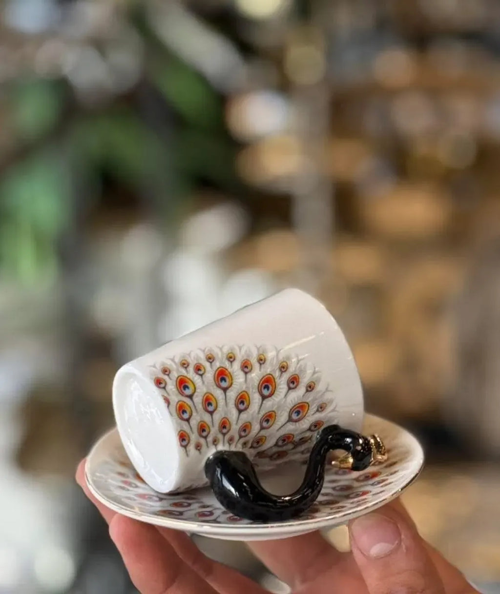 Peacock Coffee Set