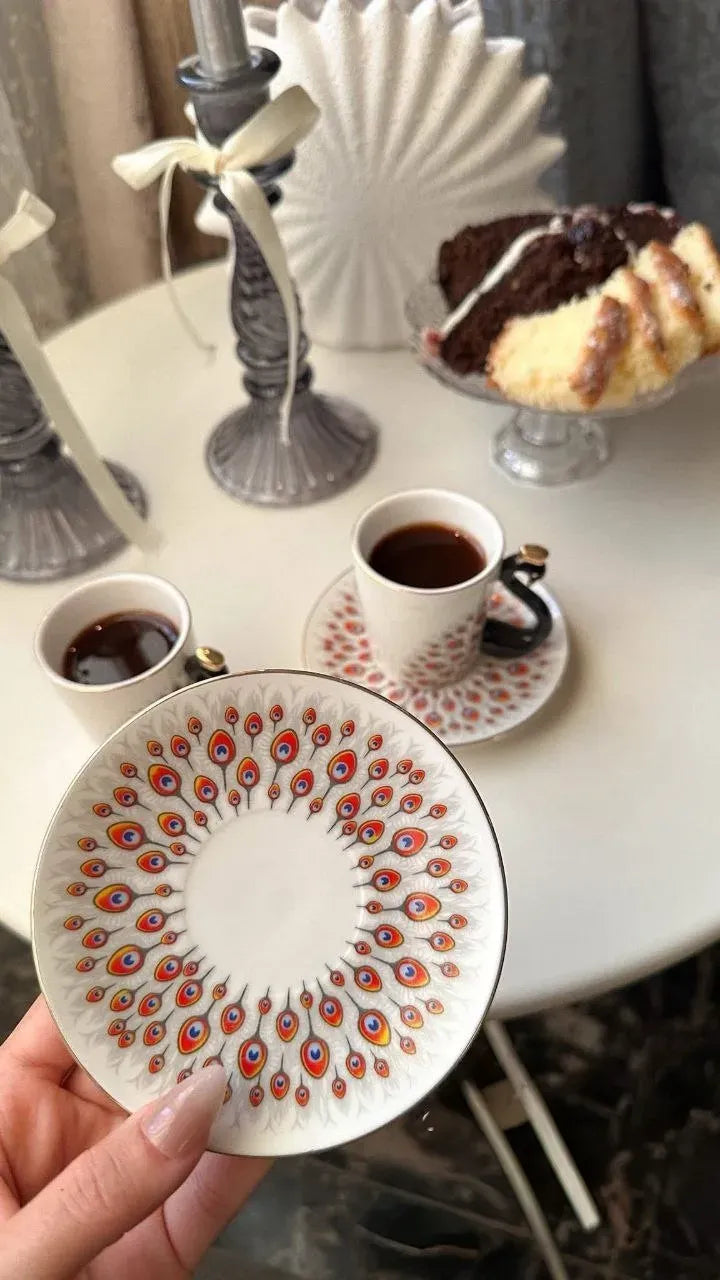 Peacock Coffee Set