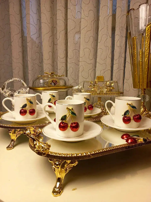 Cherry Elegance Coffee Set