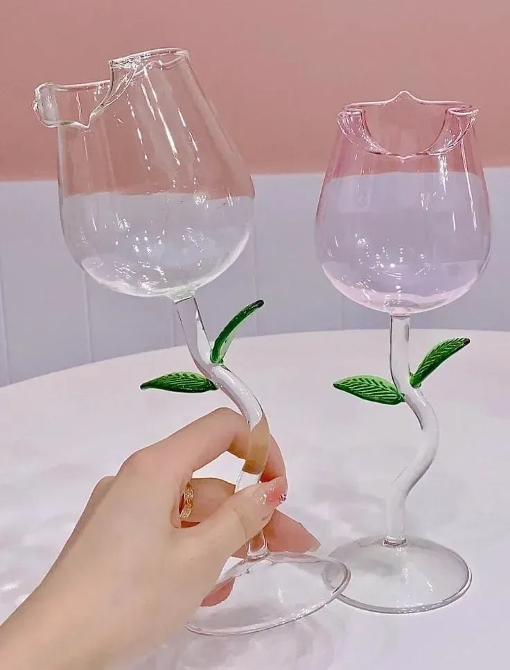 Pink Blossom Glass Cup