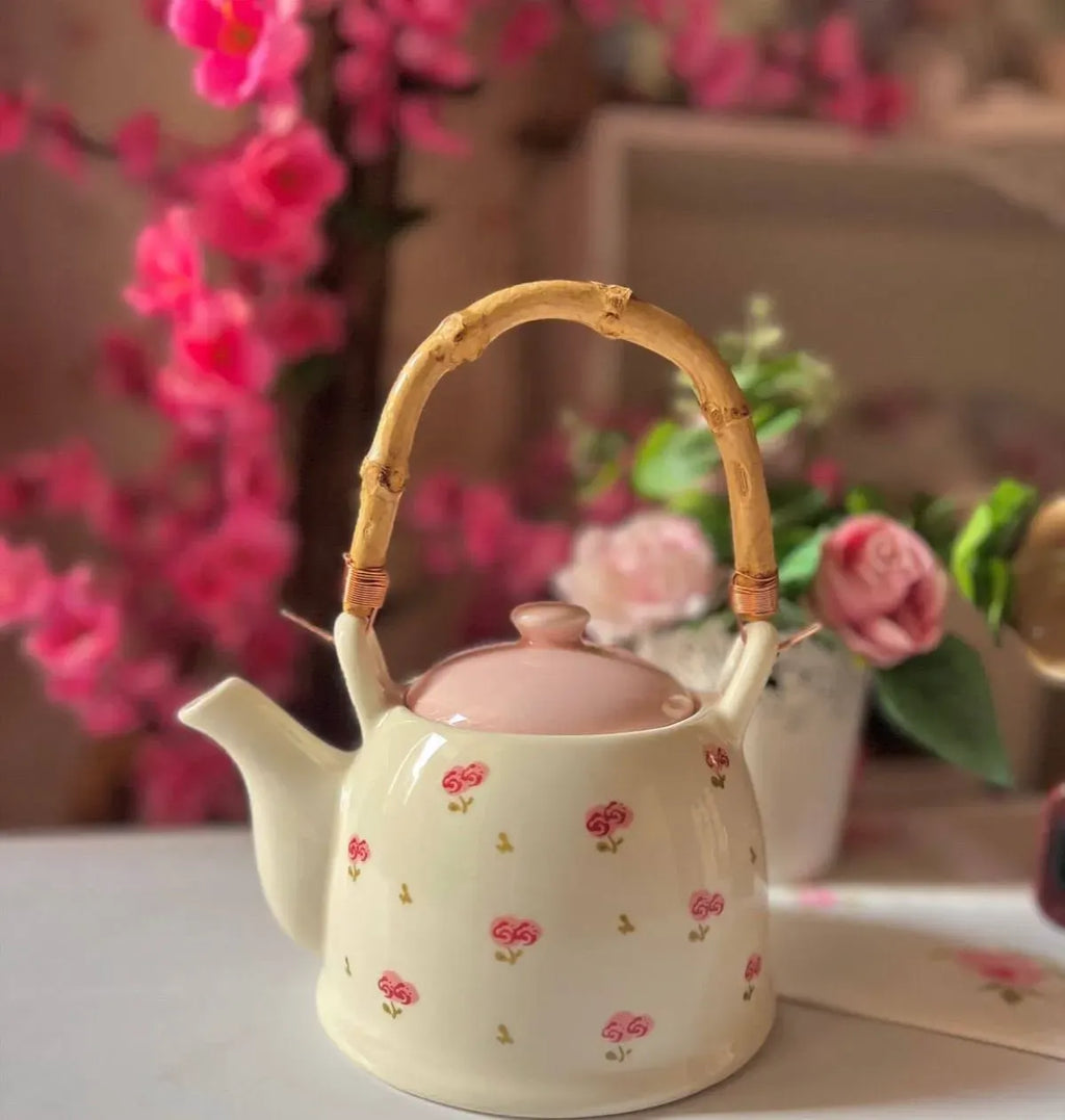 Wooden Handle Teapot