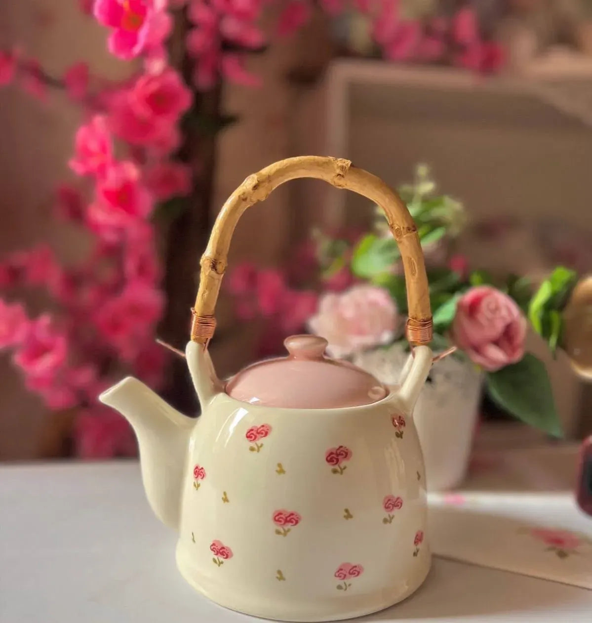 Wooden Handle Teapot