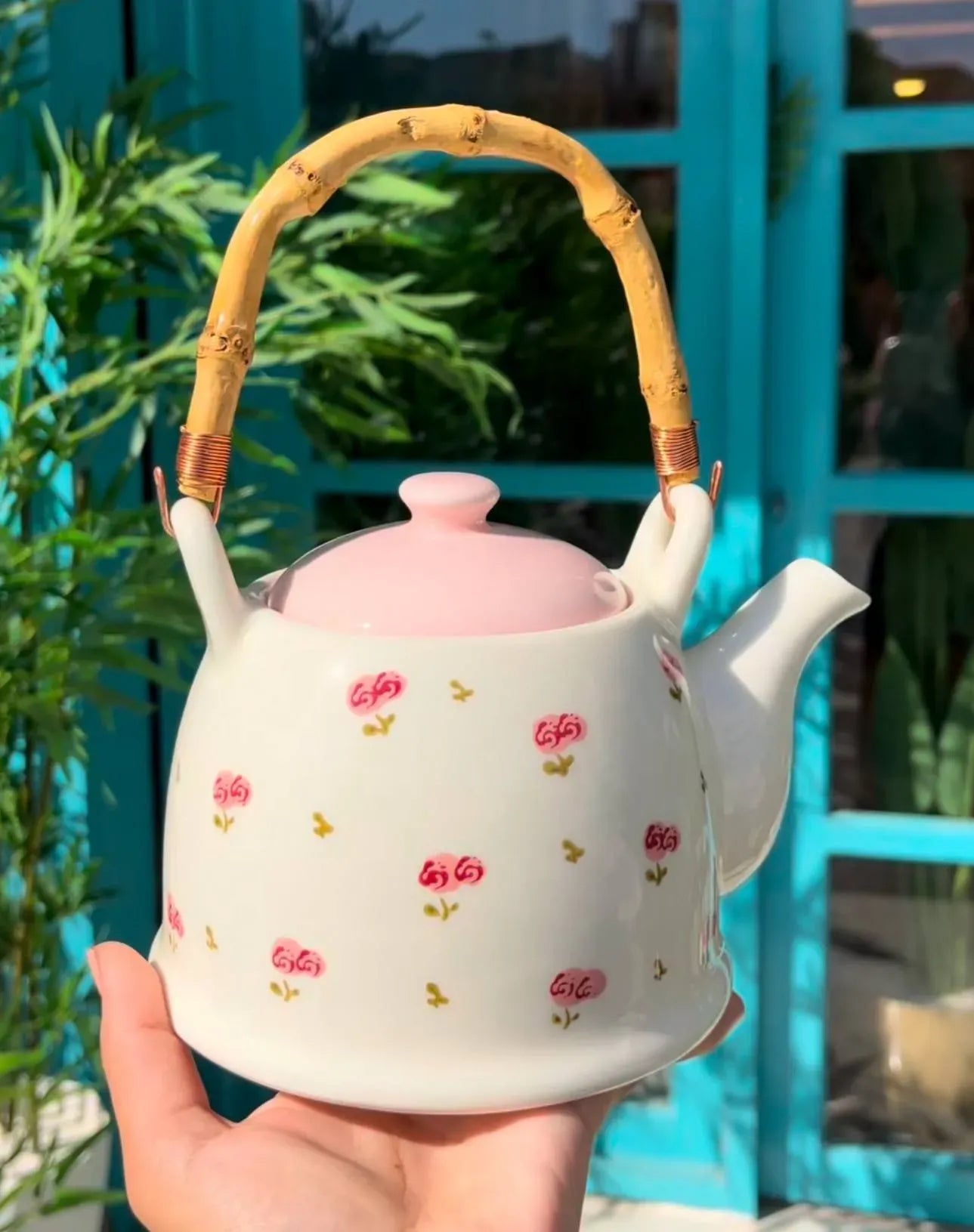 Wooden Handle Teapot