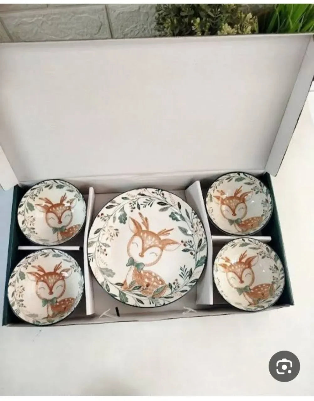 Gazelle Porcelain Set 5P