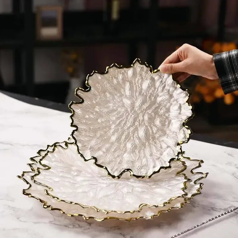 Pearl Glass Serving Set 3P