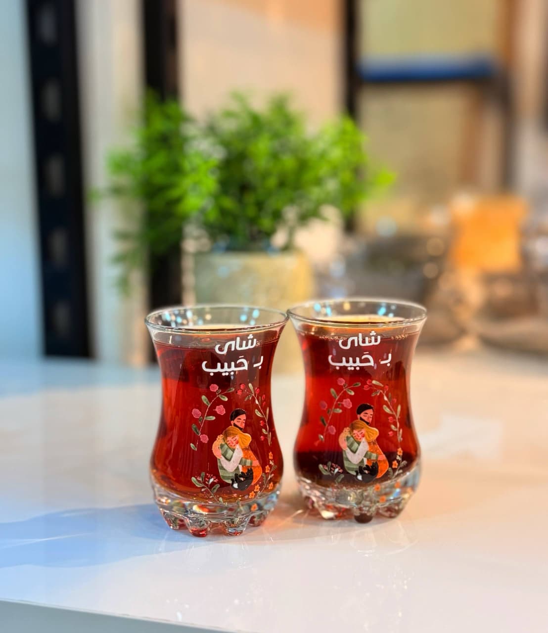 Habib Tea Glasses 6pc hand
