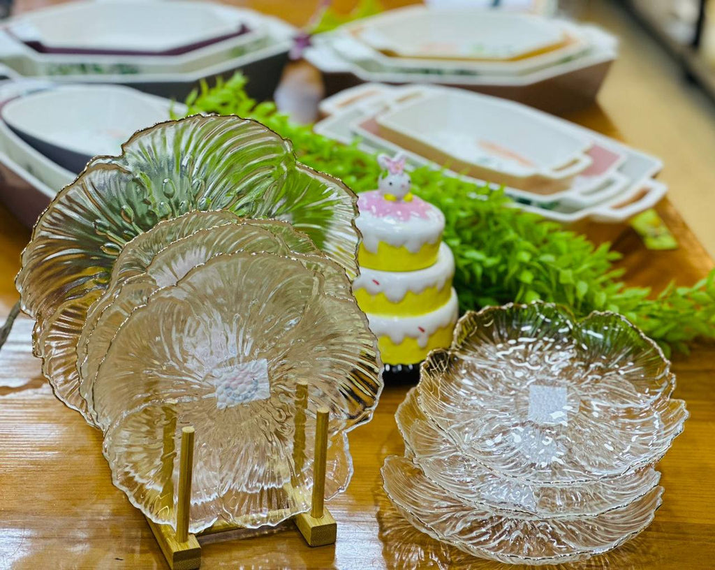 Crystal Petal Dessert Set