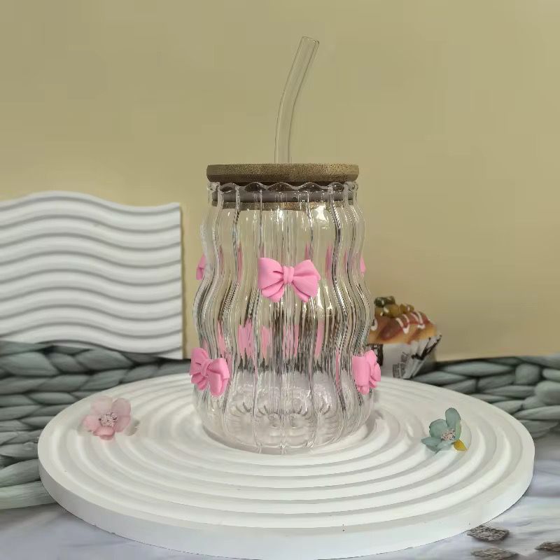 3D Pink Bow Cup