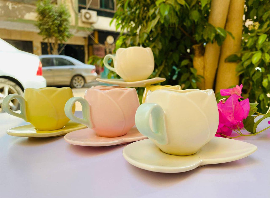 Pastel Blossom Cup Set