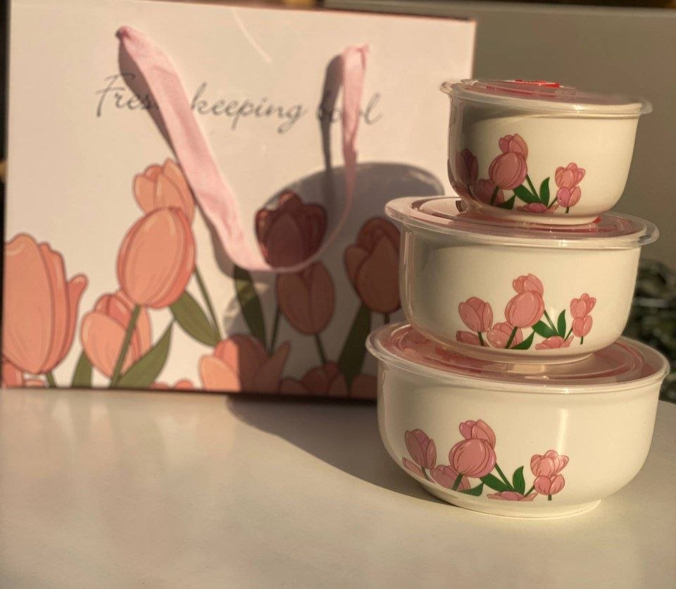 Vintage Tulip Bowl Set
