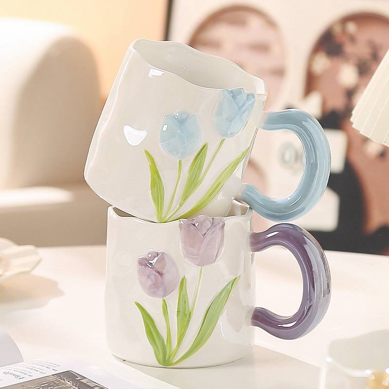 Flower Relief Mug