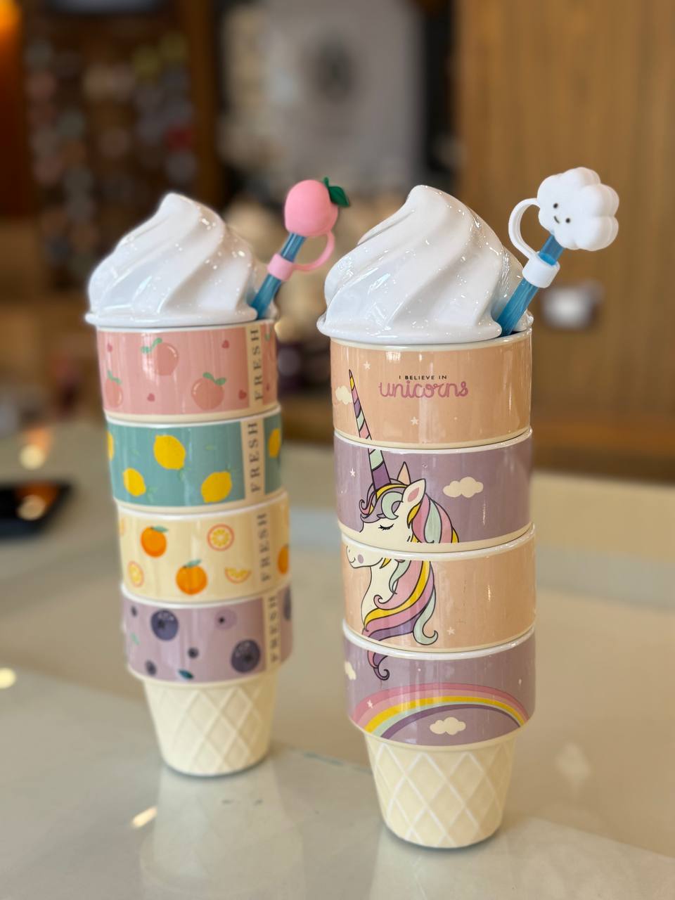 Kawaii Soft Serve Tumbler set