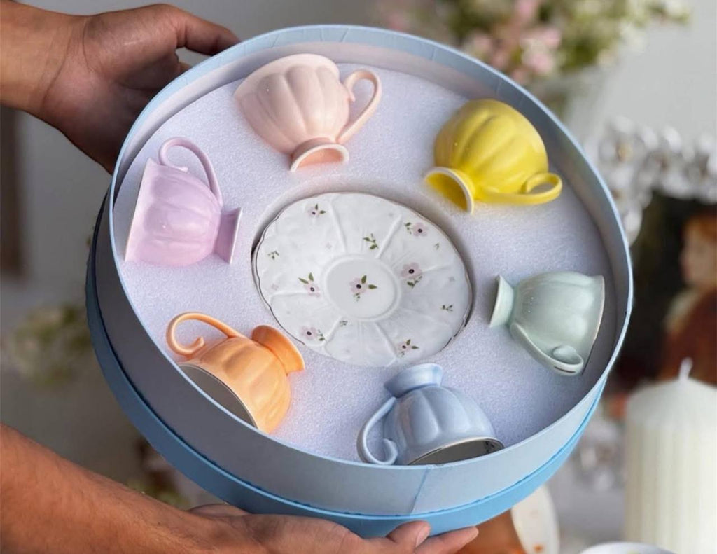 Elegant Pastel Garden Tea Set
