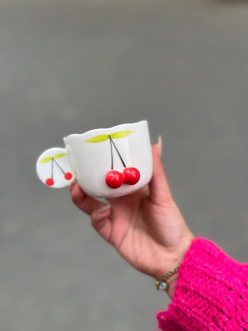 3D Cherry Ceramic Set