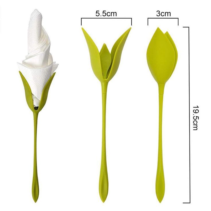 Elegant Tulip Napkin Holders 4 pieces