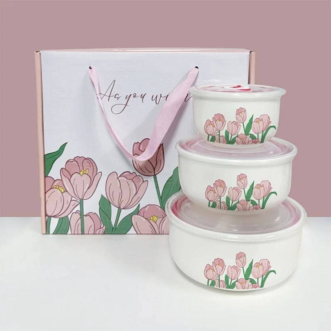 Vintage Tulip Bowl Set