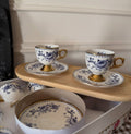 Royal Blue Floral Espresso & Tea Set