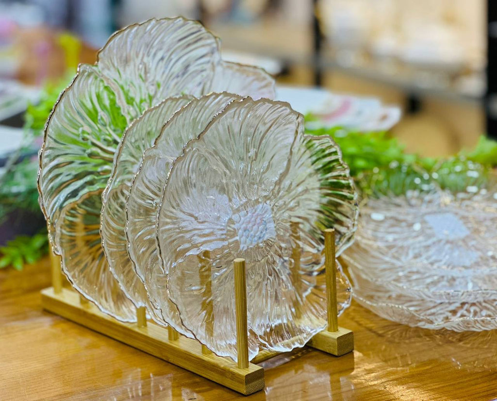 Crystal Petal Dessert Set