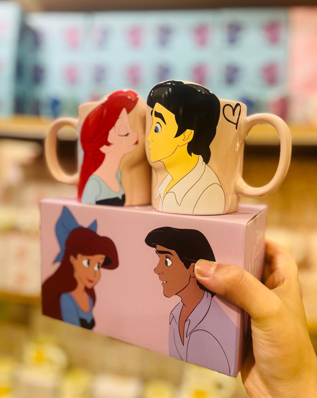 Princess Ariel & Prince Eric (The Little Mermaid) Romantic "Pair Mug" Gift Set