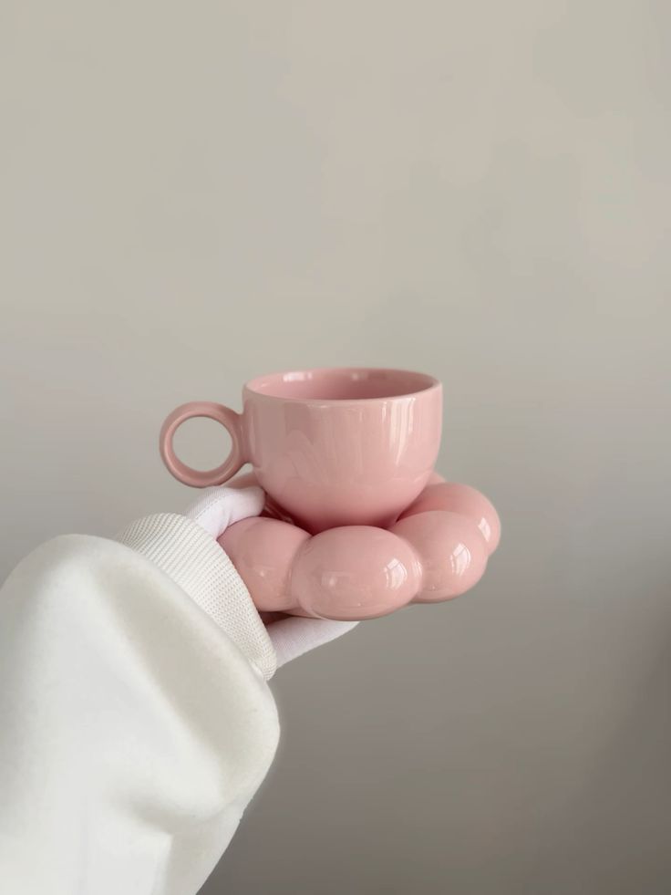 Pastel Cloud Chubby Mug & Saucer Set