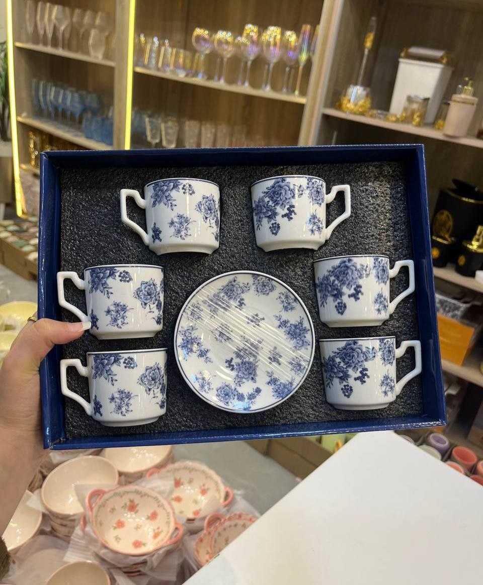 Royal Blue Coffee Set