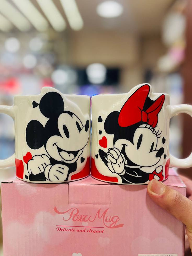 Mickey & Minnie Mouse Couple Mug Set
