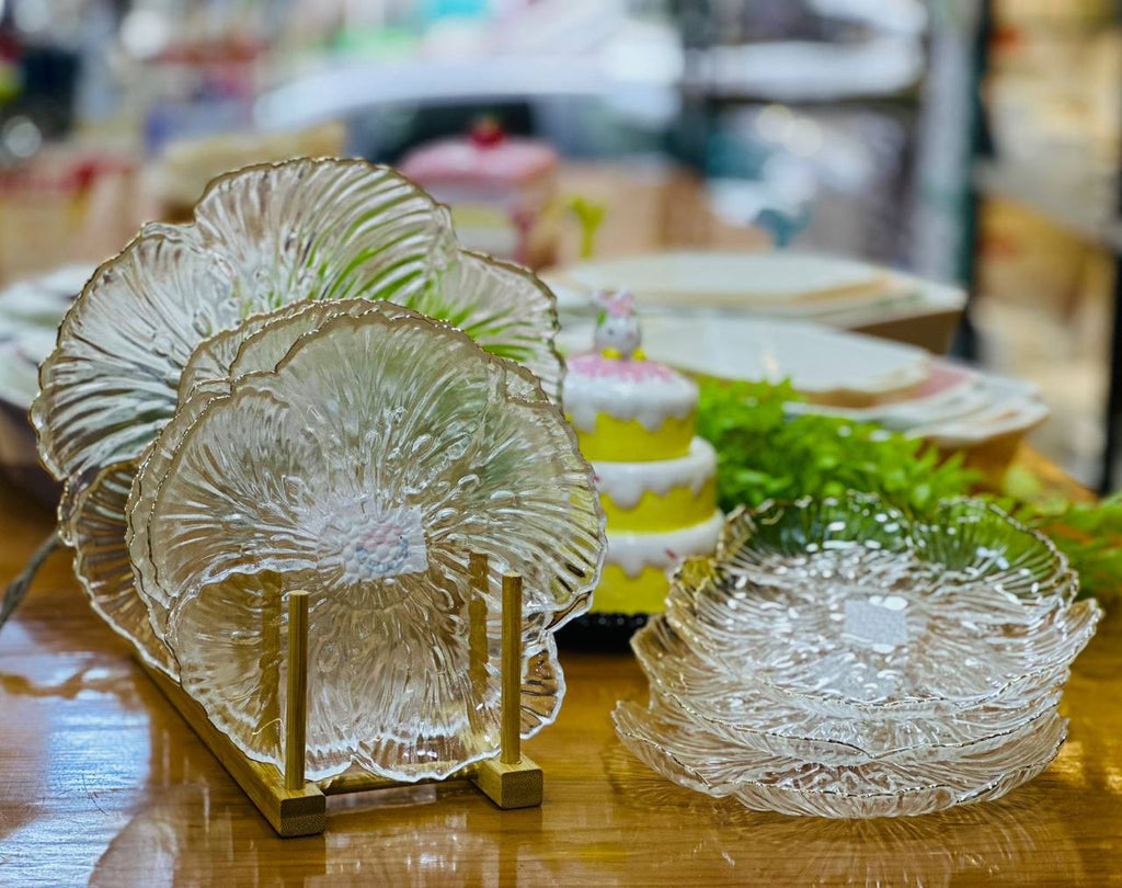 Crystal Petal Dessert Set