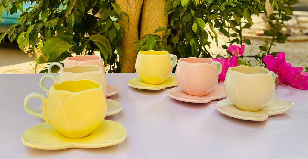 Pastel Blossom Cup Set