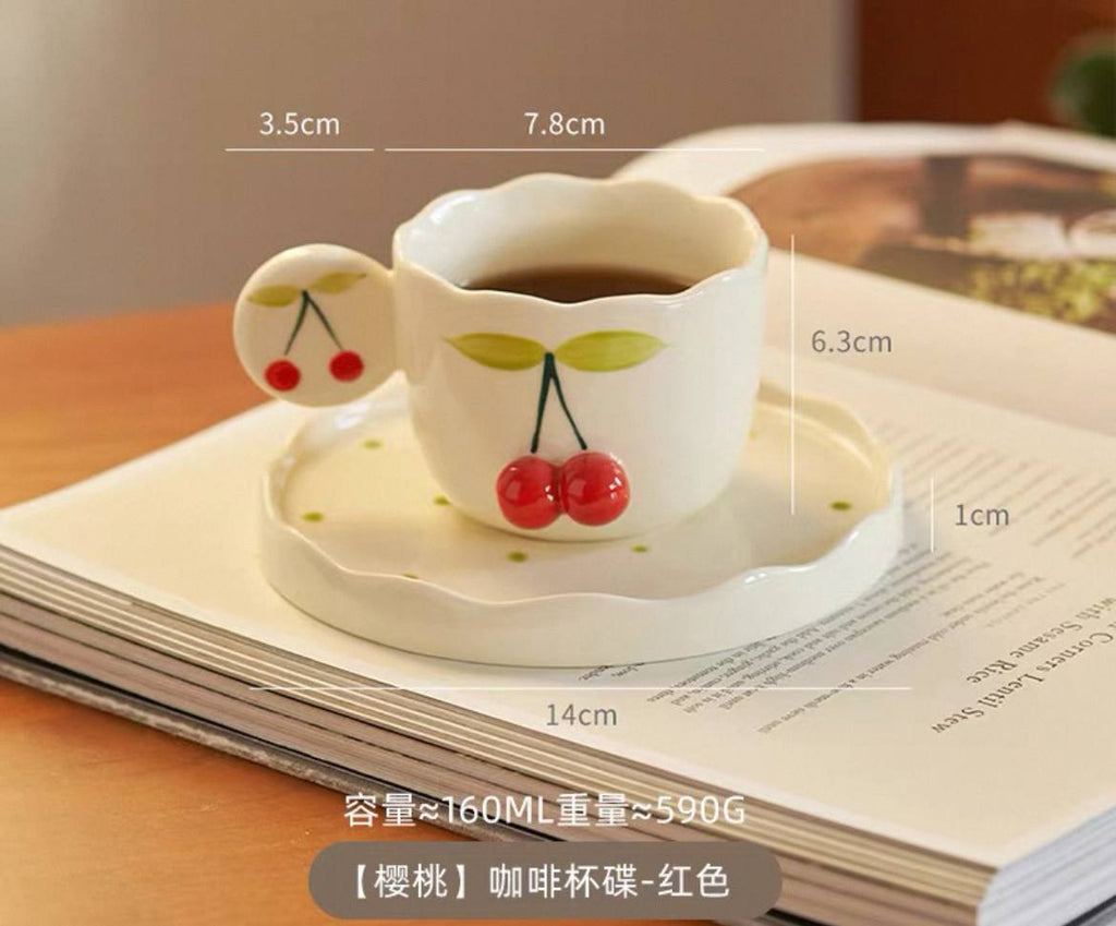 3D Cherry Ceramic Set
