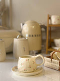 Vintage Rose Wavy Mug
