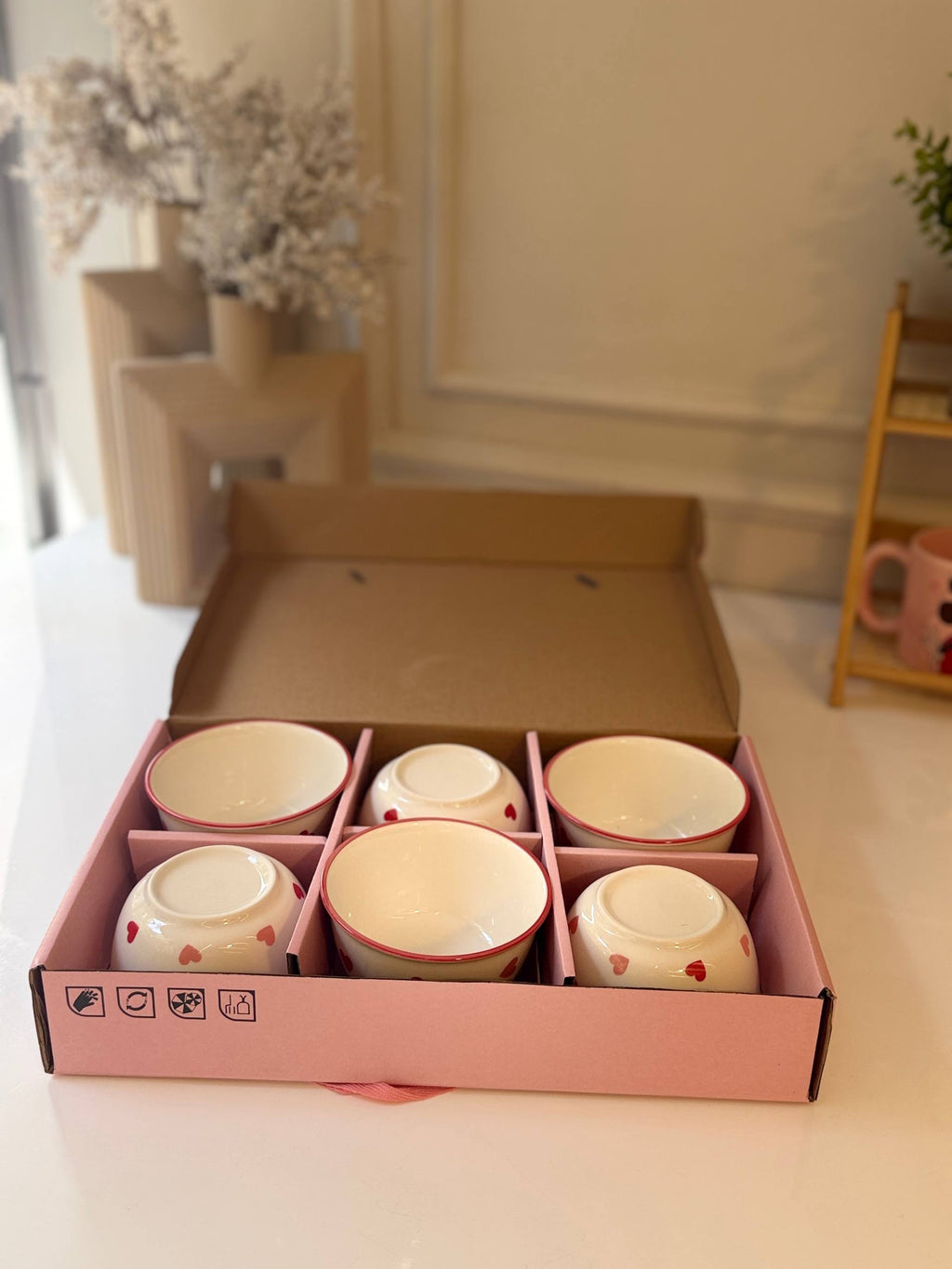 طقم بولات "هارت بيت" للتقديم (Heartbeat Bowls Set)