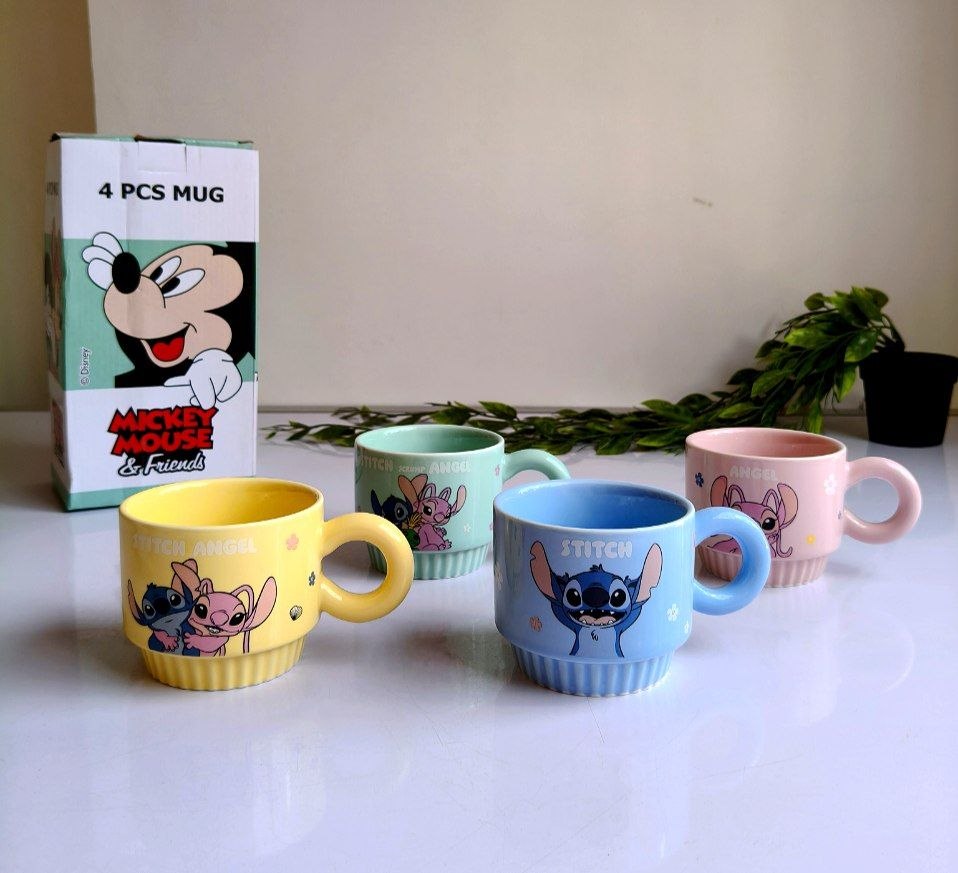 Stitch Stackable Mug Set