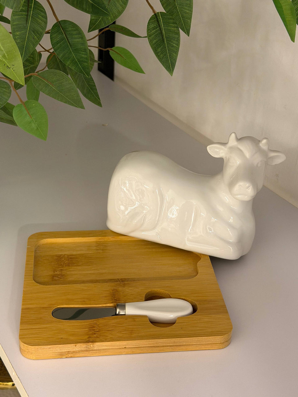 طقم زبدة "كانتري كاو" الريفي (Country Cow Butter Dish)
