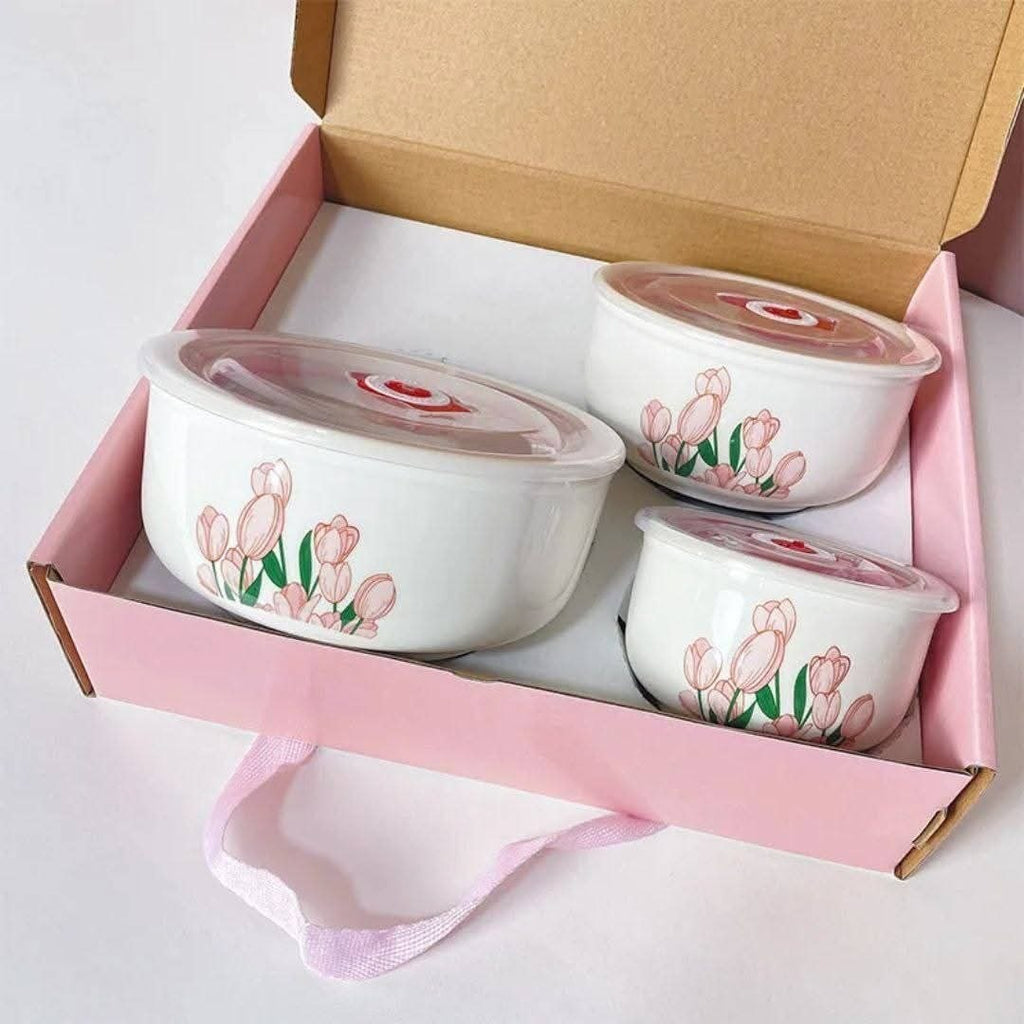 Vintage Tulip Bowl Set