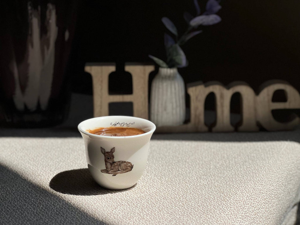 Vintage Deer Arabic Coffee Cup