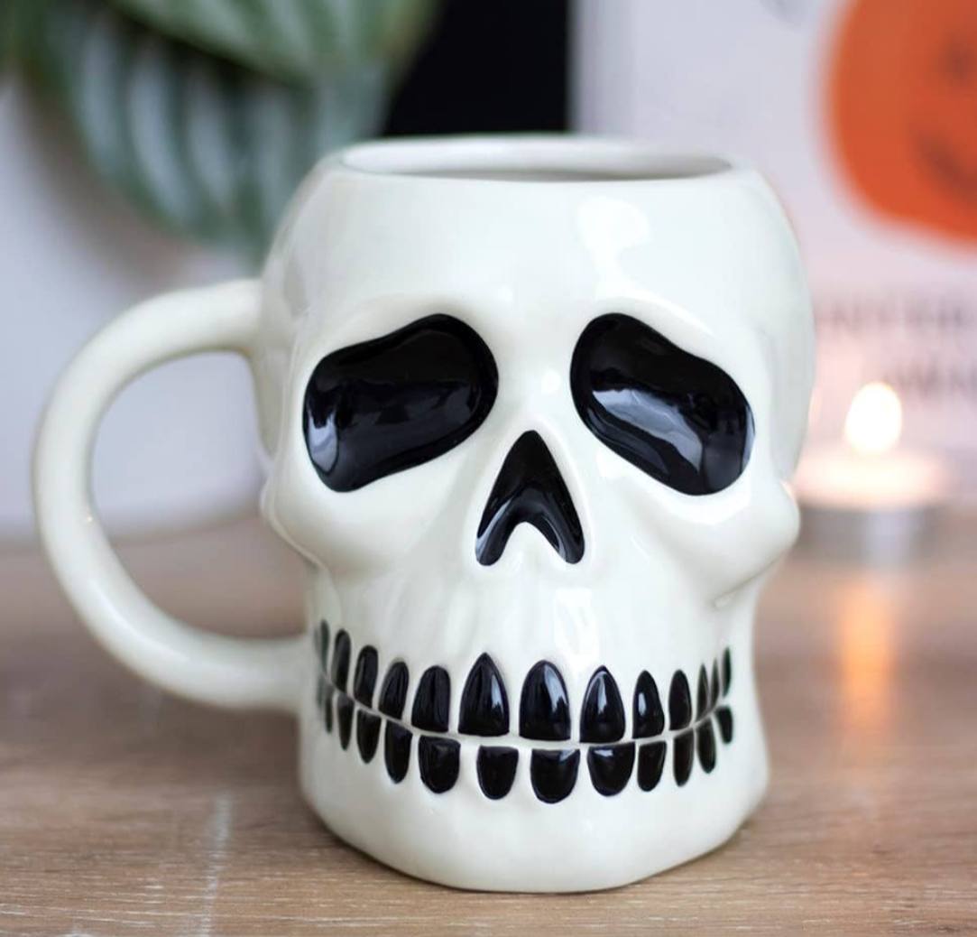 Gothic 3D Skull Mug