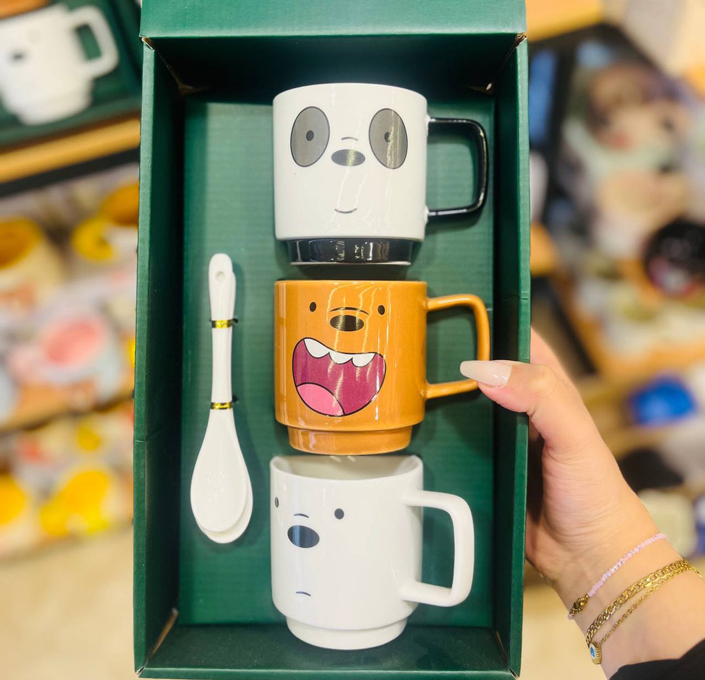 Stackable Bear Mug Set