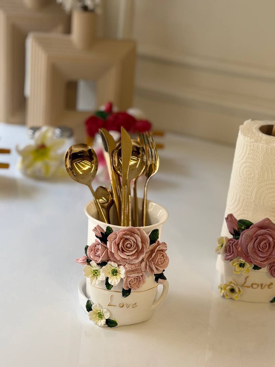 Vintage Rose Kitchen Set