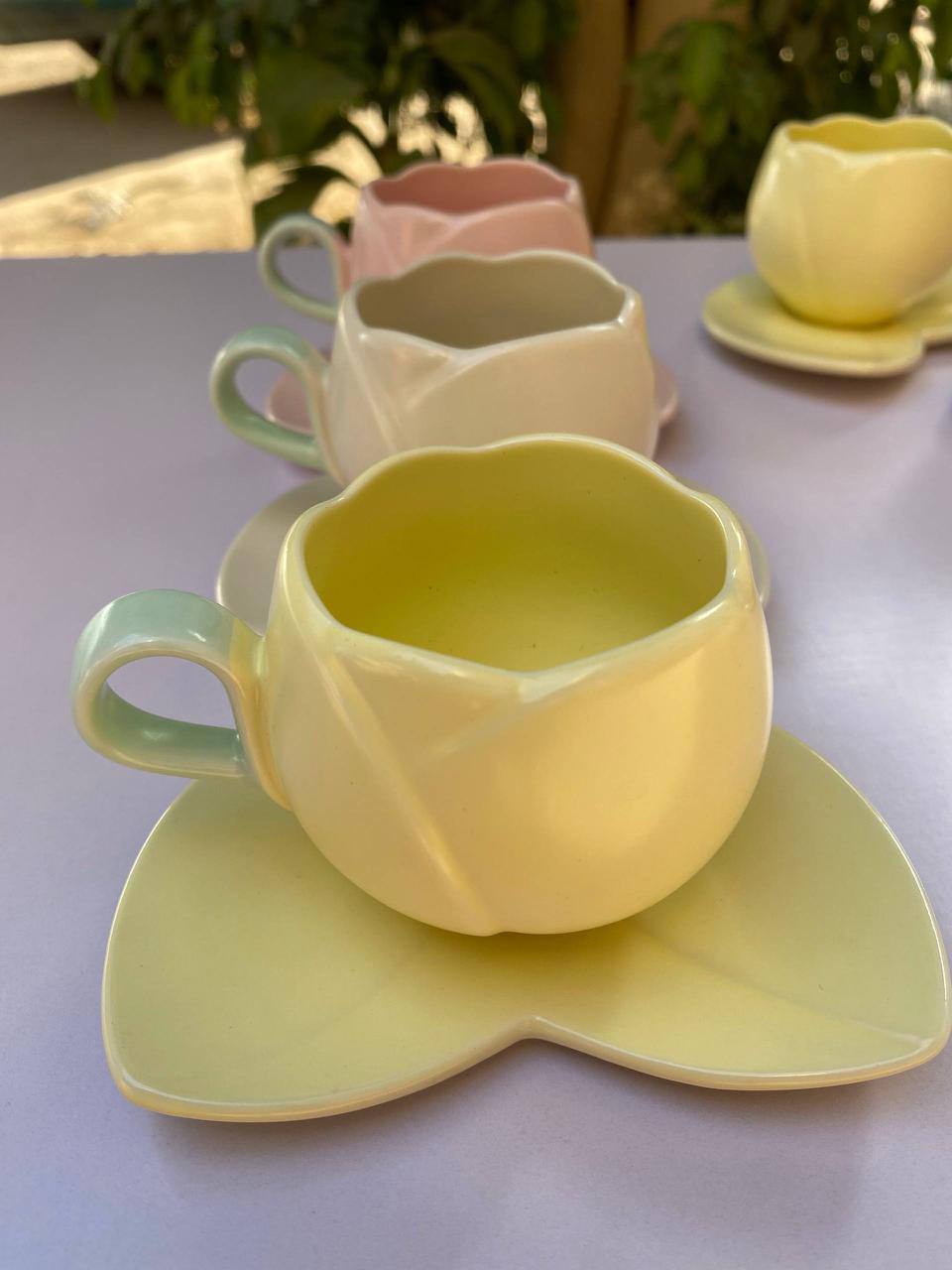 Pastel Blossom Cup Set
