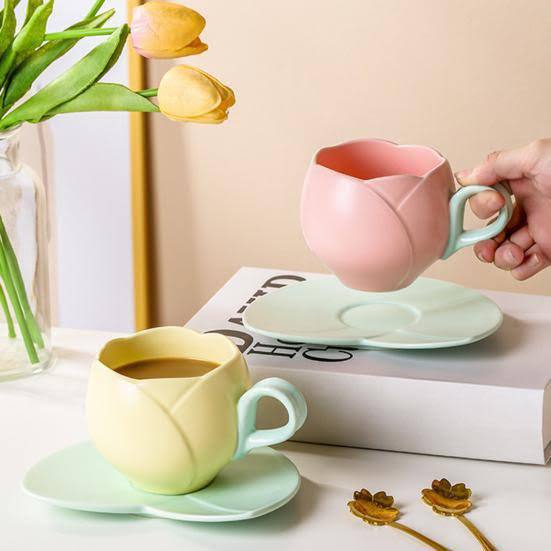 Pastel Blossom Cup Set