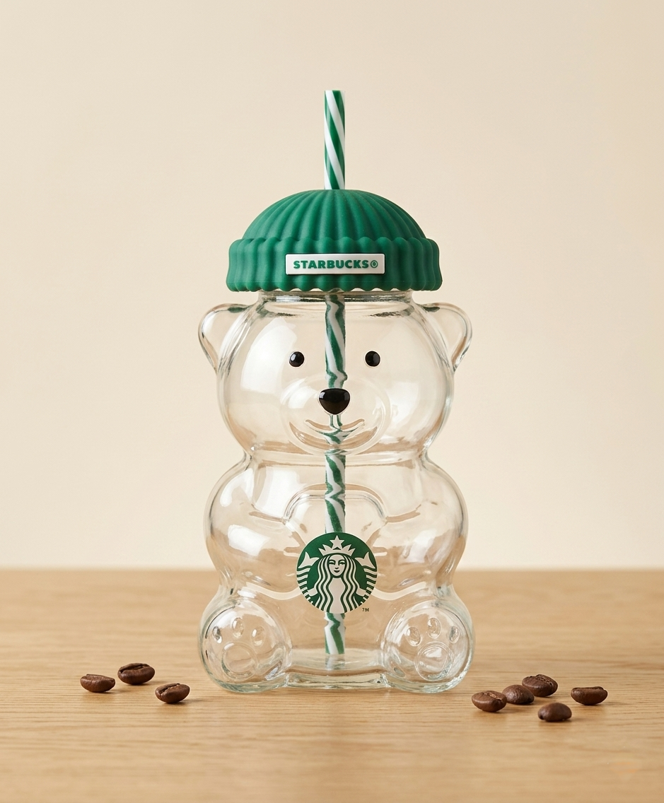 Cozy Bear Glass Tumbler