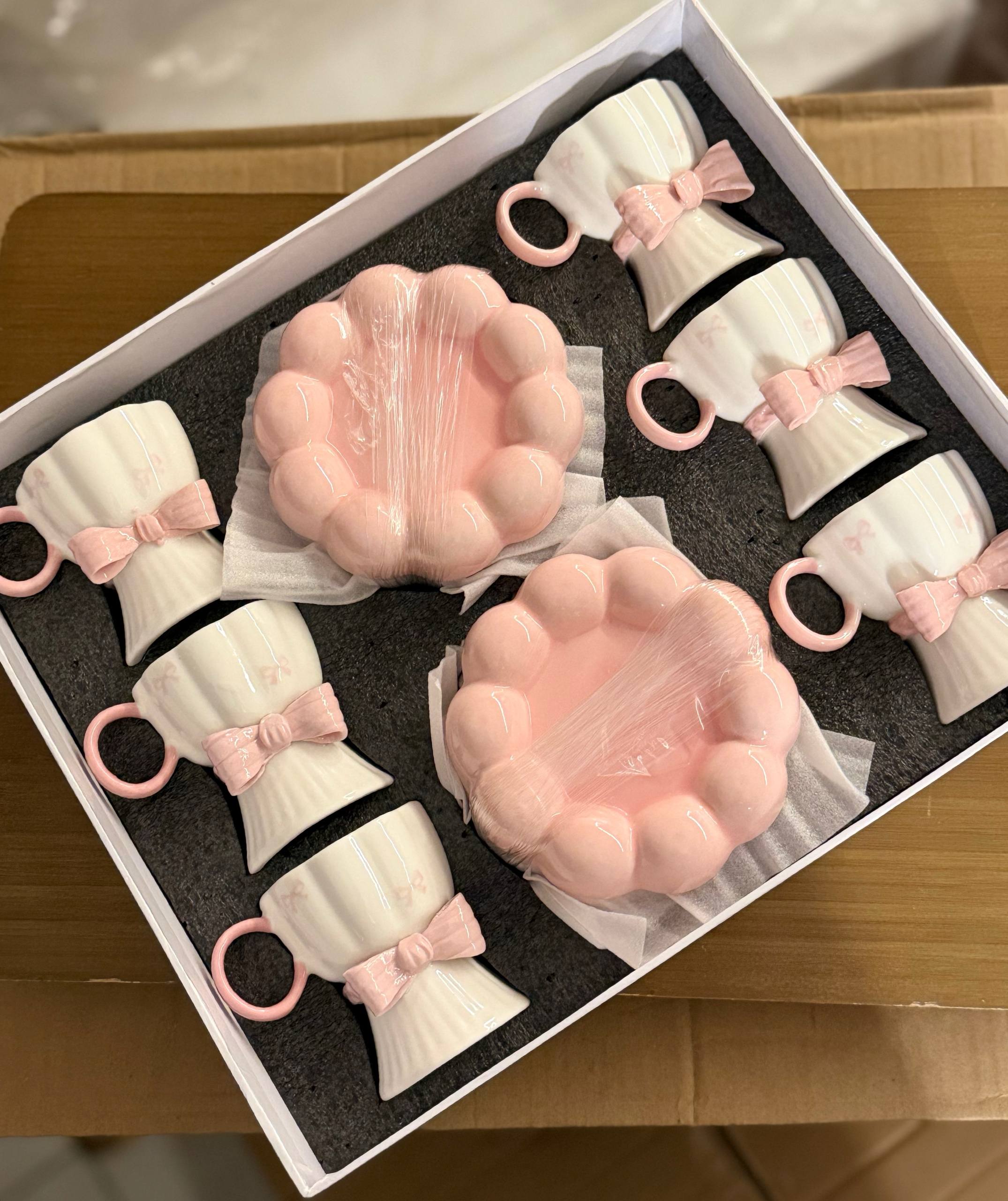 Coquette Pink Tea Set