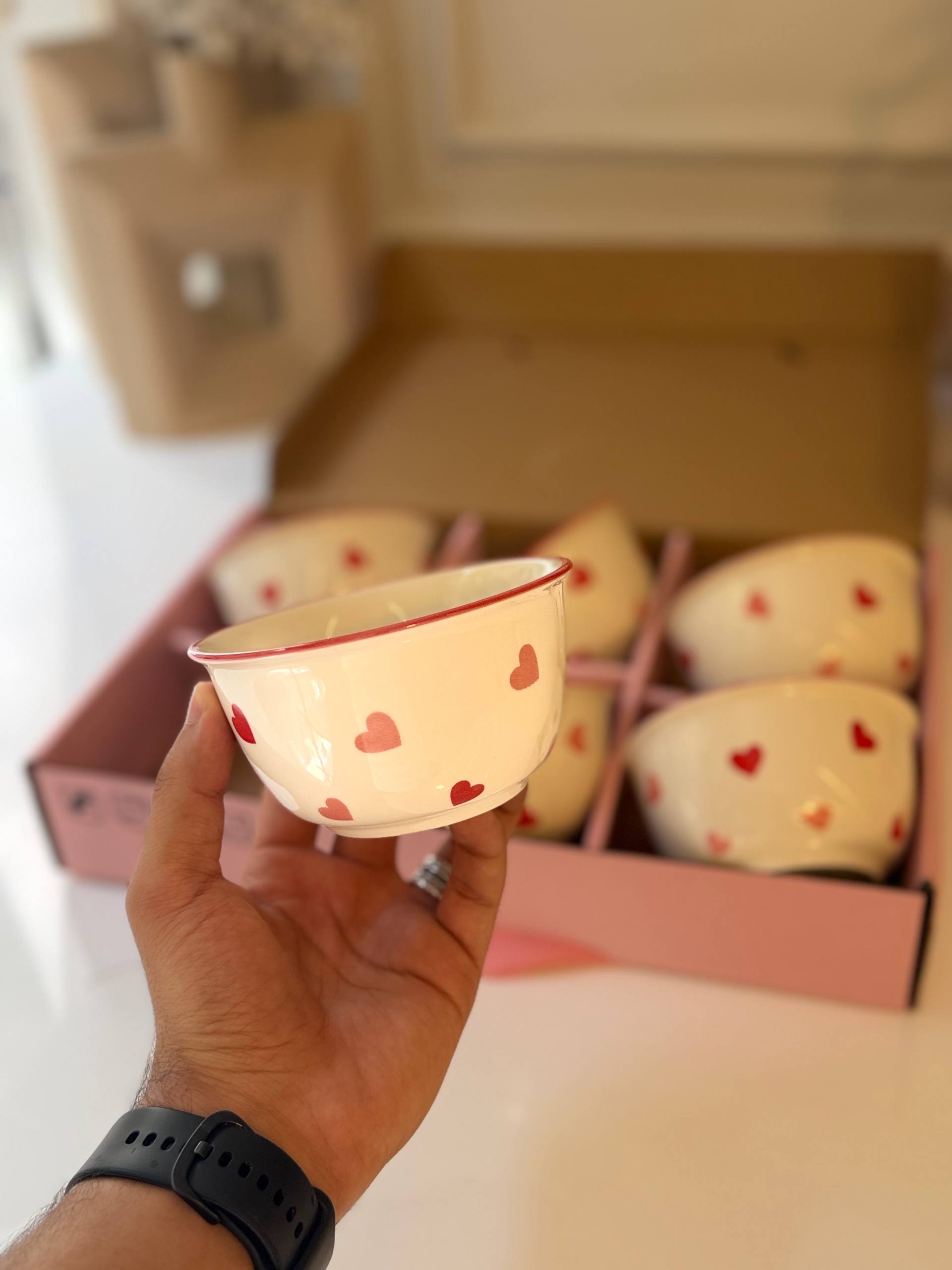 طقم بولات "هارت بيت" للتقديم (Heartbeat Bowls Set)
