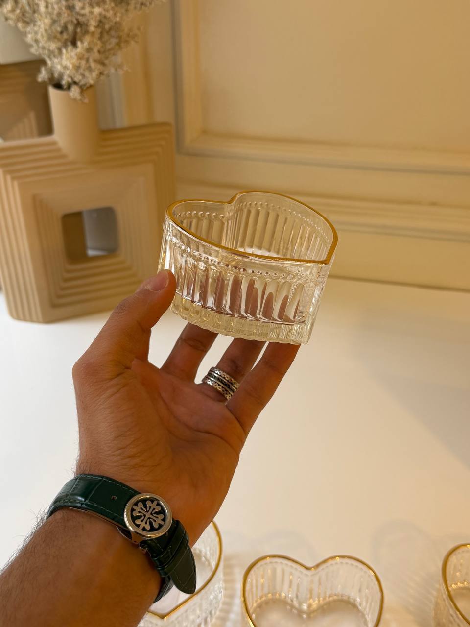 Heart Glass Bowls