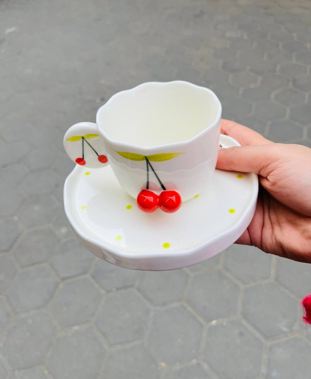 3D Cherry Ceramic Set