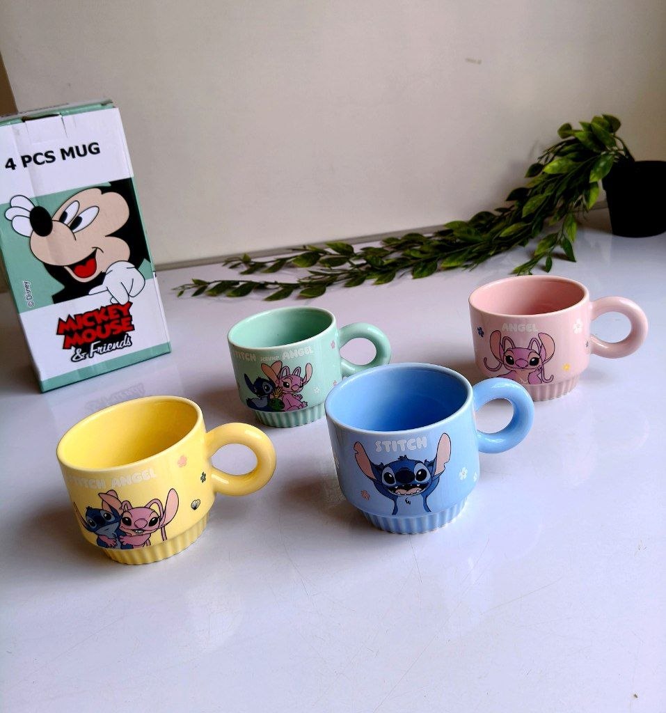 Stitch Stackable Mug Set
