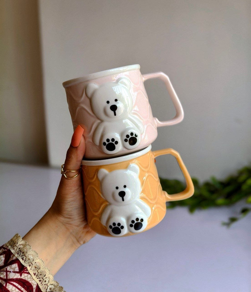 Quilted 3D Bear Mug