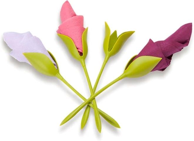 Elegant Tulip Napkin Holders 4 pieces